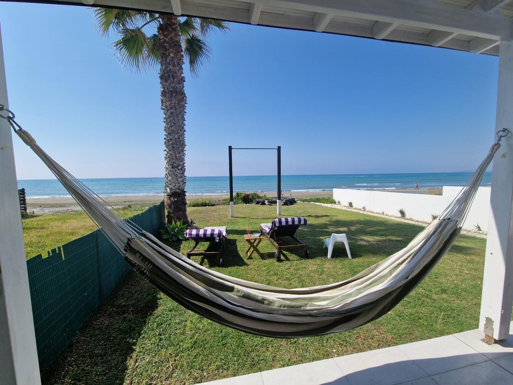 Ammos Beachfront Villa Paradise Larnaca Exterior photo